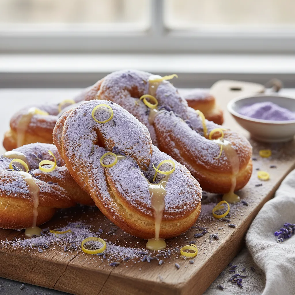 Lemon Faworki with Lavender Powdered Sugar - photo 1
