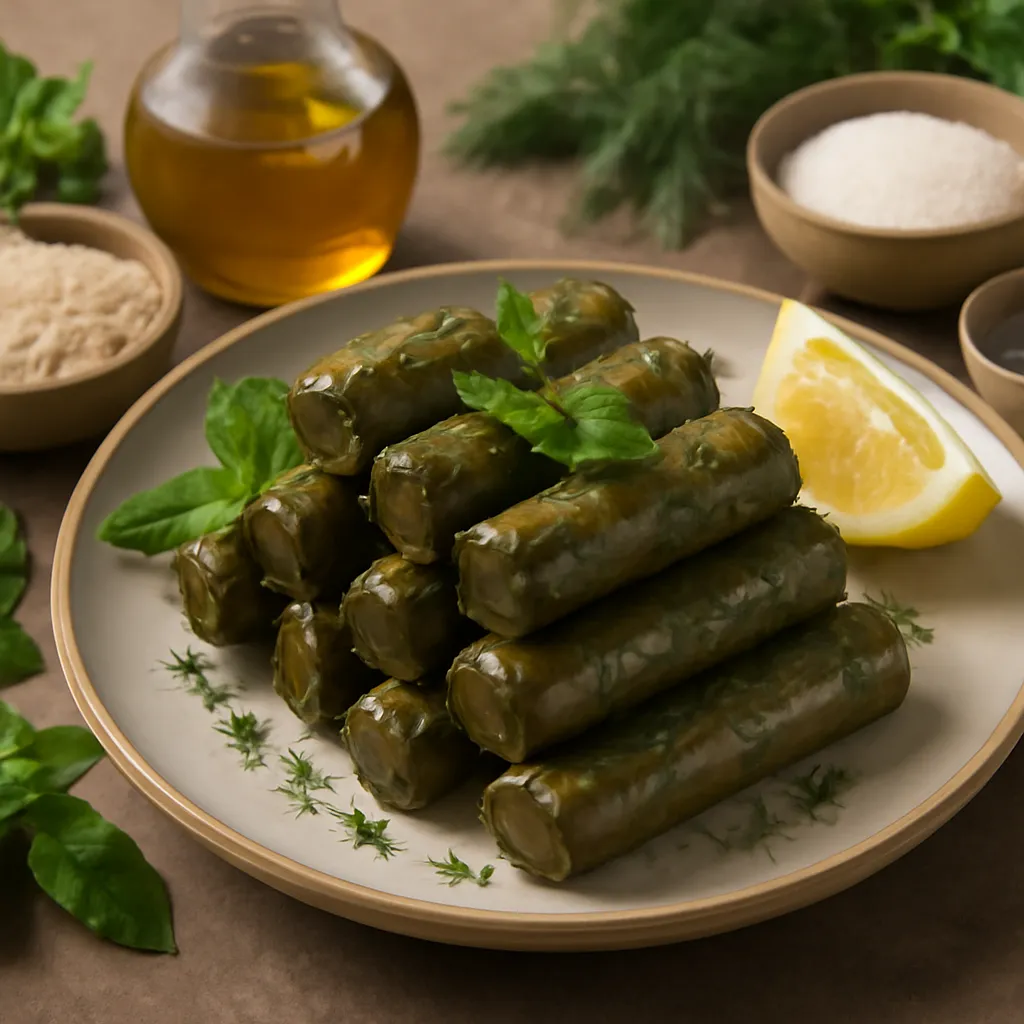Dolma - stuffed grape leaves - photo 2