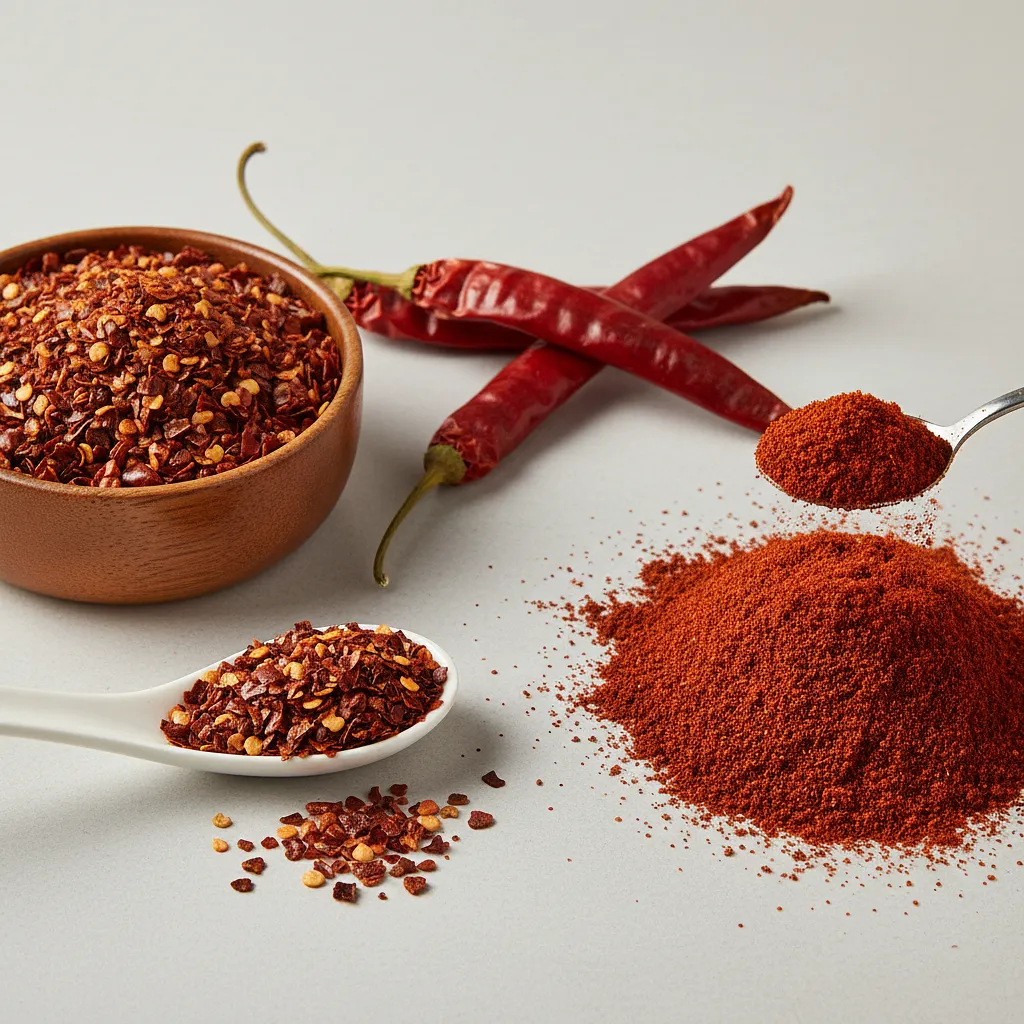 Chili suszone (płatki lub sproszkowane)