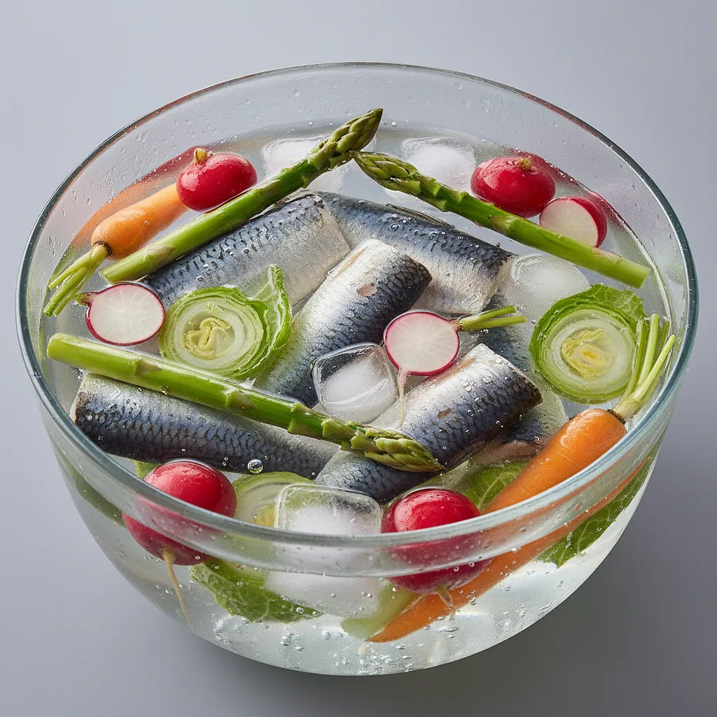 Water (for soaking and blanching vegetables)