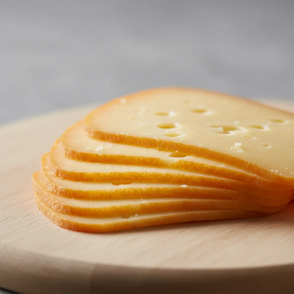 Cheese (slices, e.g. gouda)