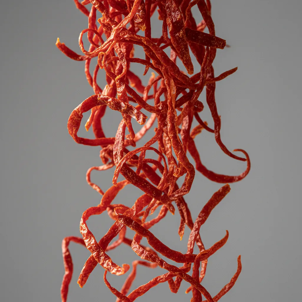 Dried chili threads (garnish)