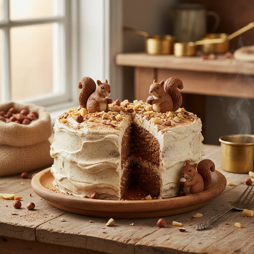 Velvet Squirrel Cake with Cinnamon Cream - photo 1