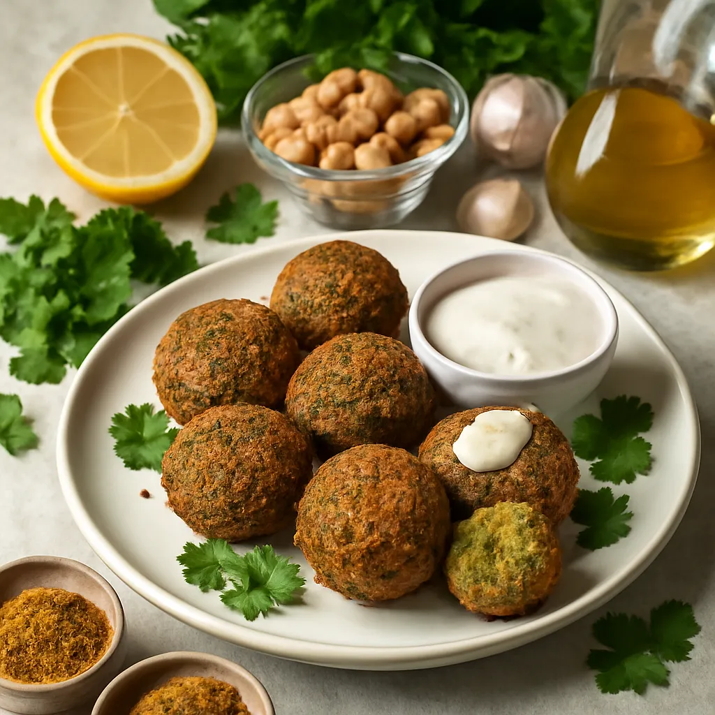 Falafel with tahini sauce - photo 1