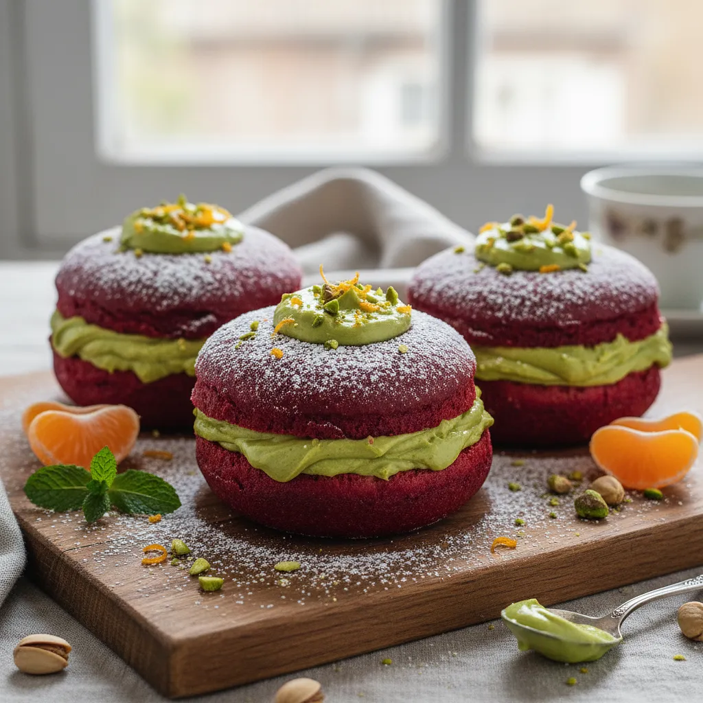 Velvety Donuts with Pistachio Cream and a Hint of Orange - photo 1