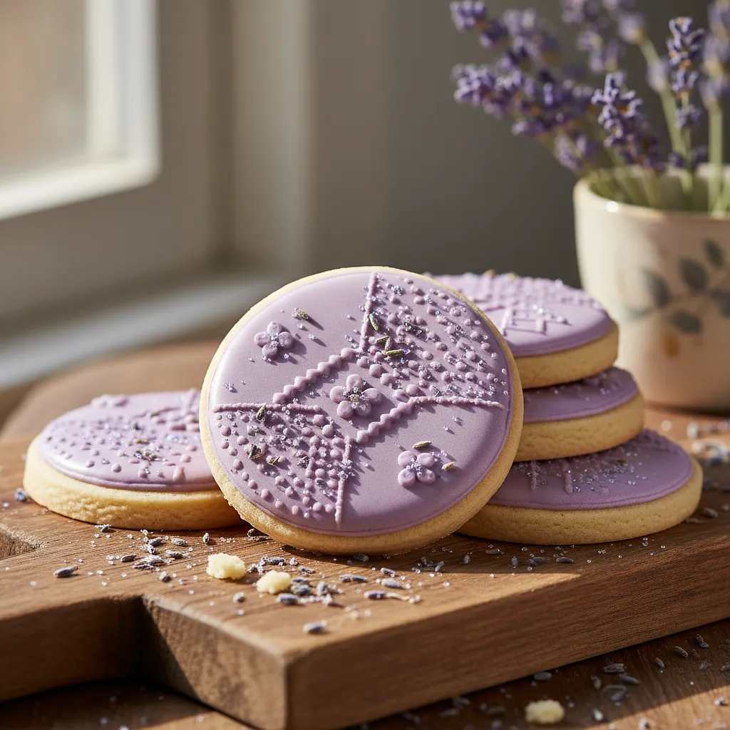 Precise Pixel Cookies with Lavender Royal Icing - photo 1