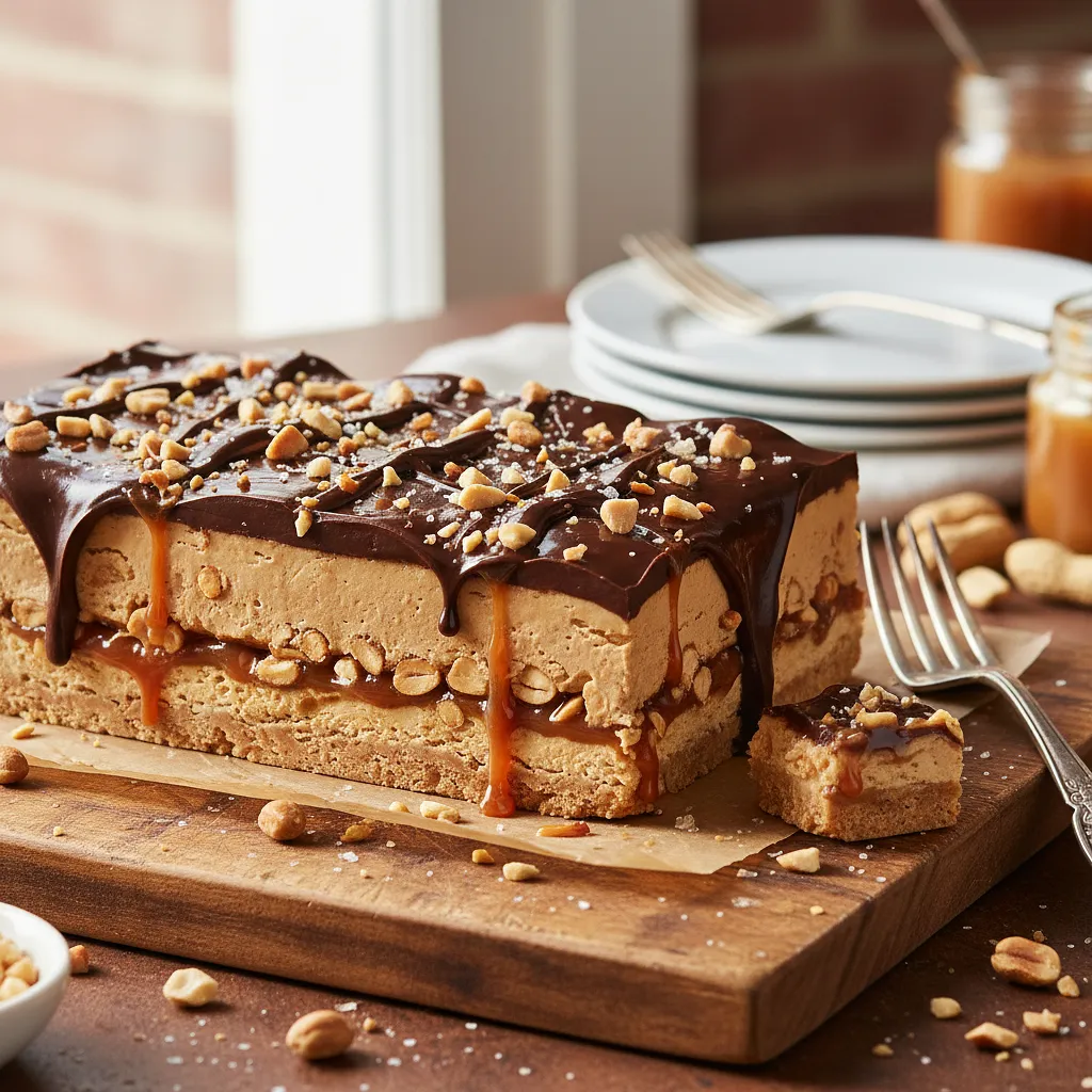 'Nut King' Cake in Snickers Style No-Bake - photo 1