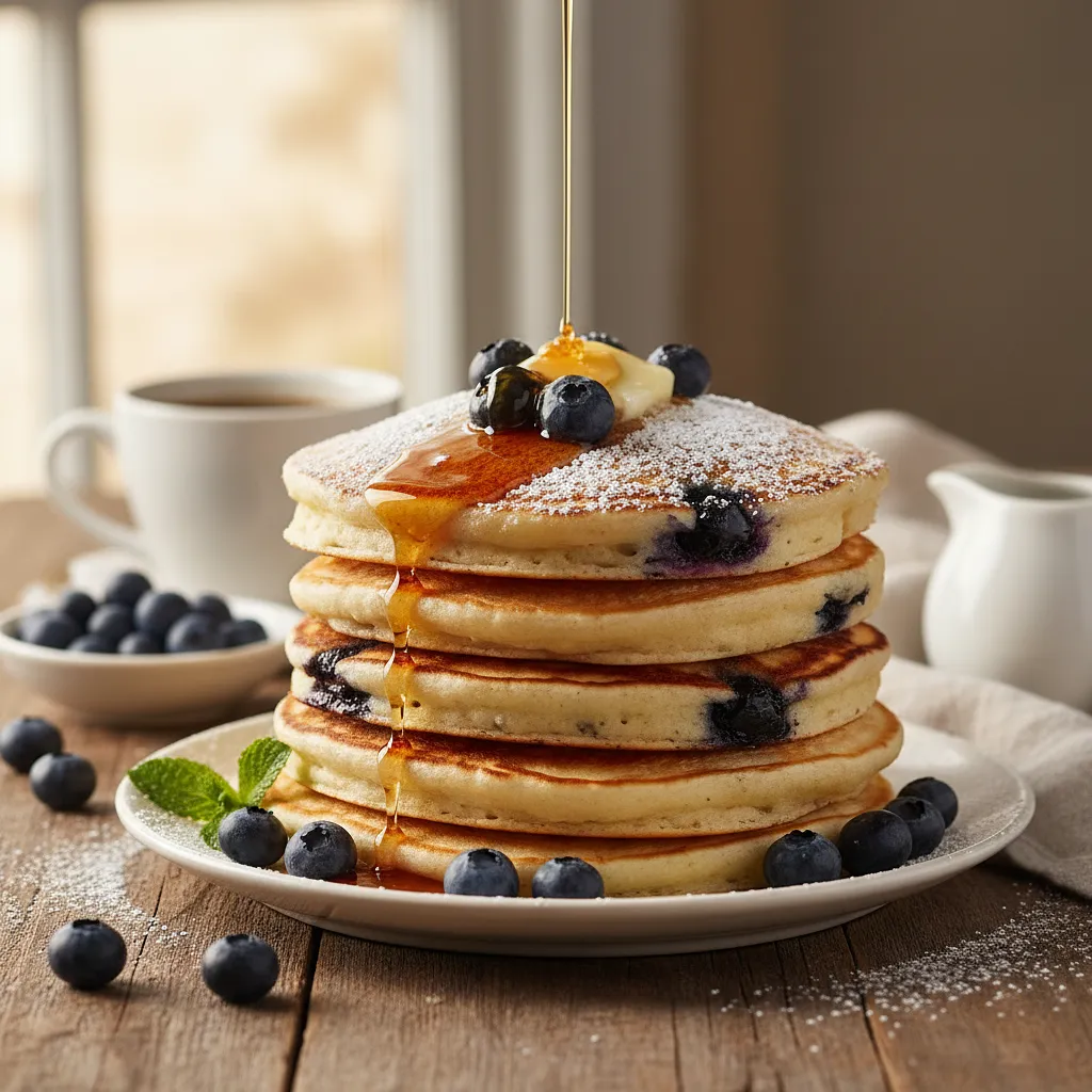 Fluffy Blueberry Clouds - Buttermilk Pancakes - photo 1