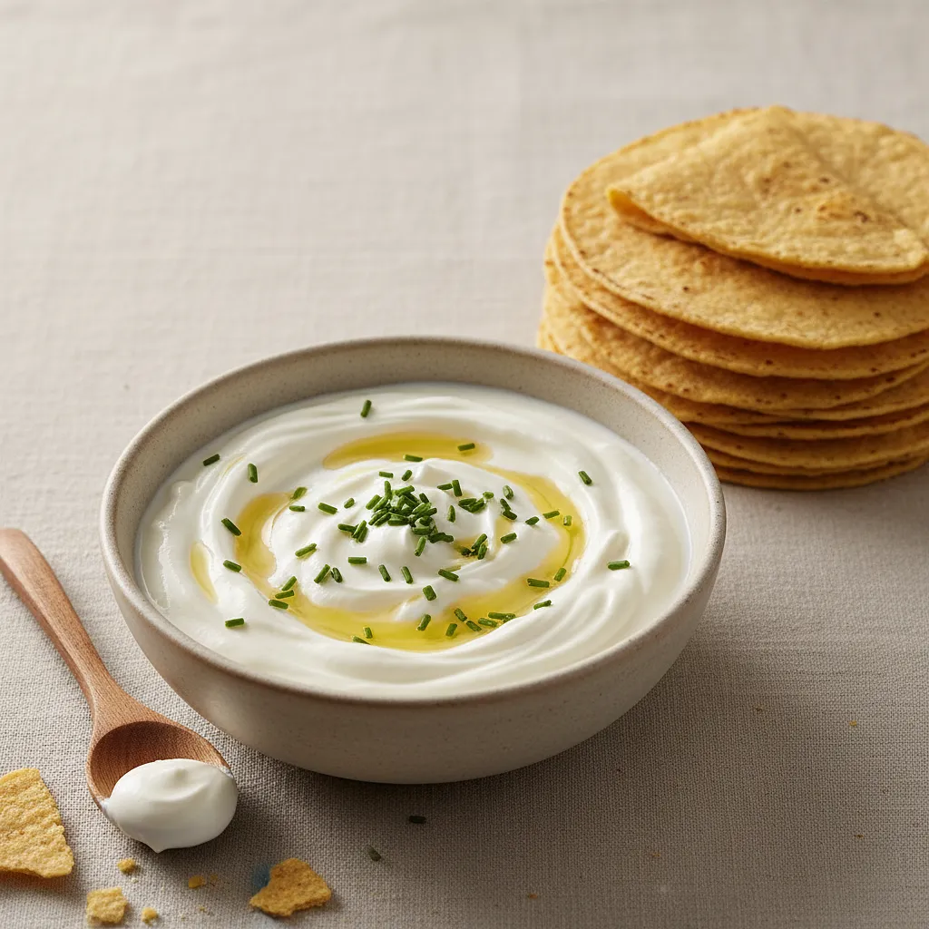 Sour cream or natural yogurt