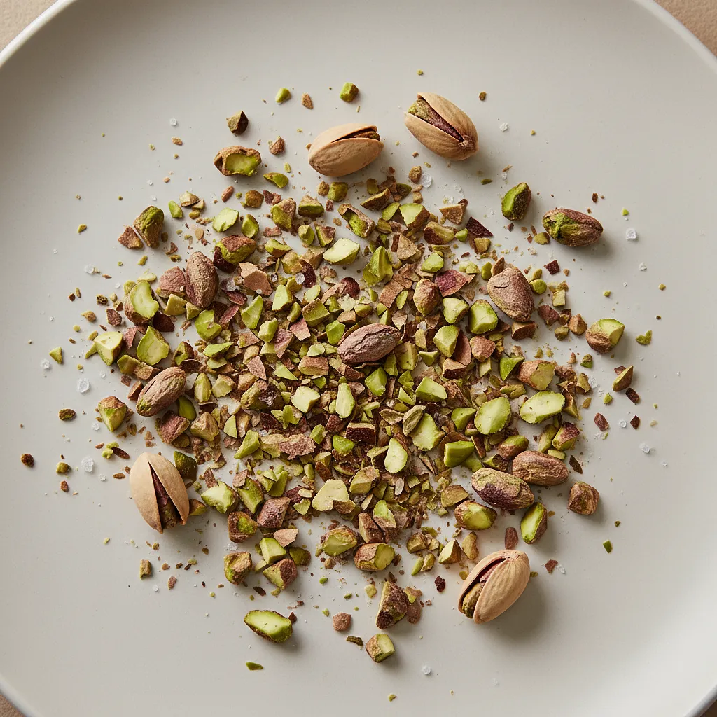 Roasted pistachios for topping