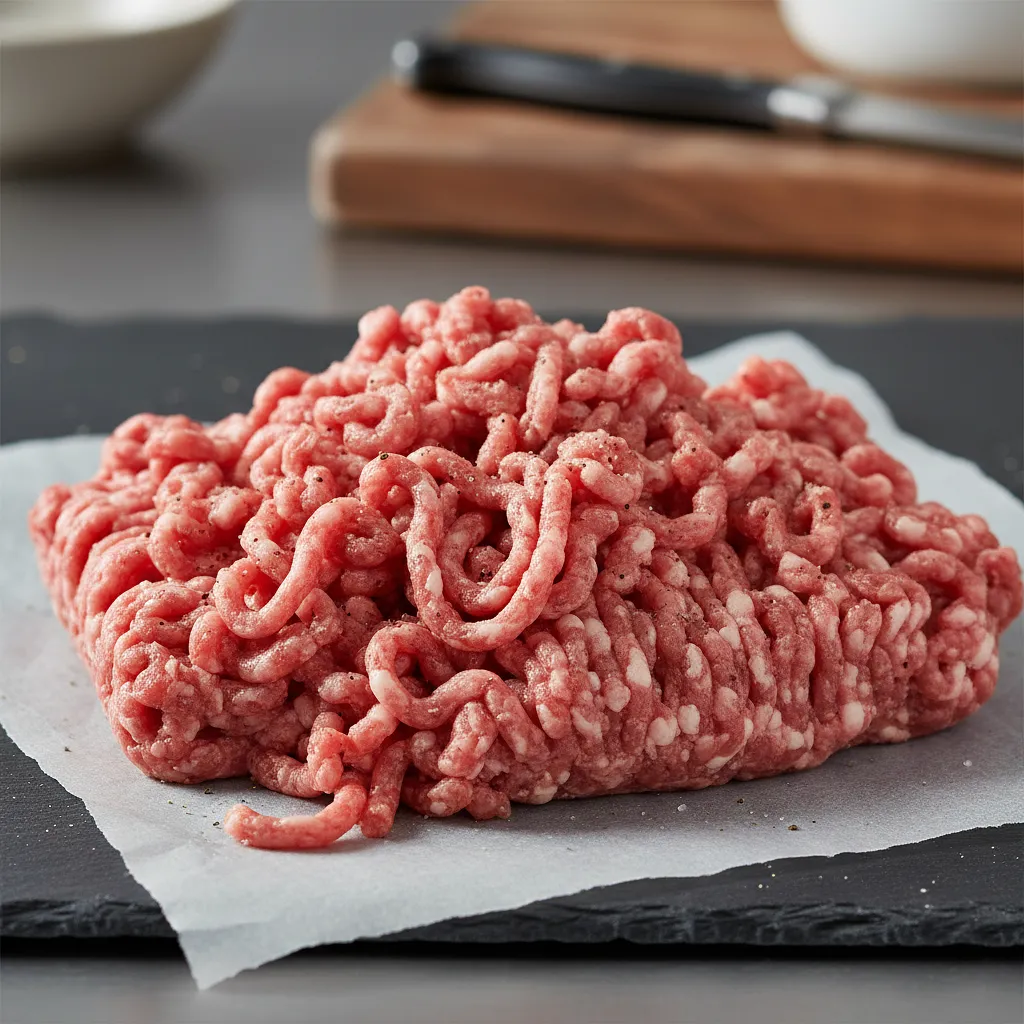 Ground beef and pork