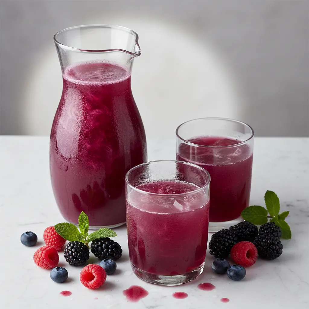 Fruit juice (raspberry or mixed)