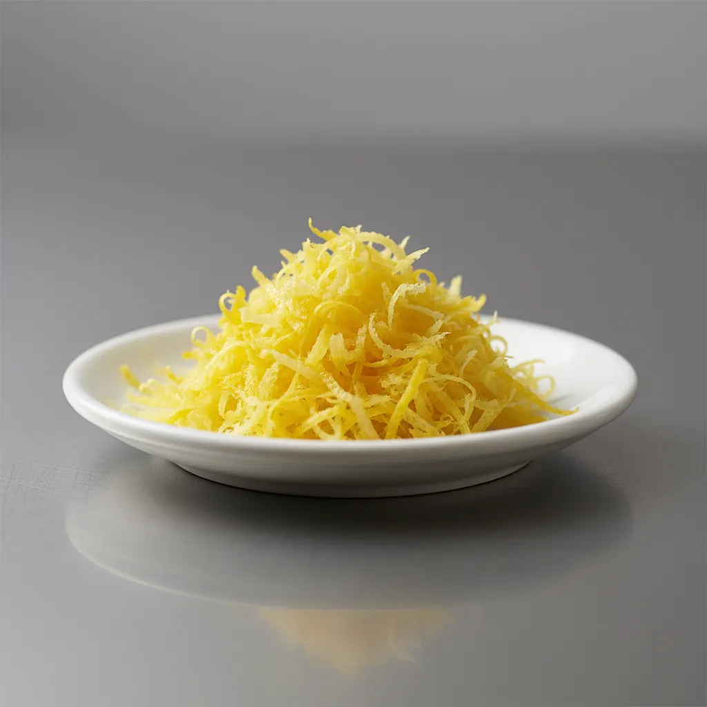 Grated lemon zest