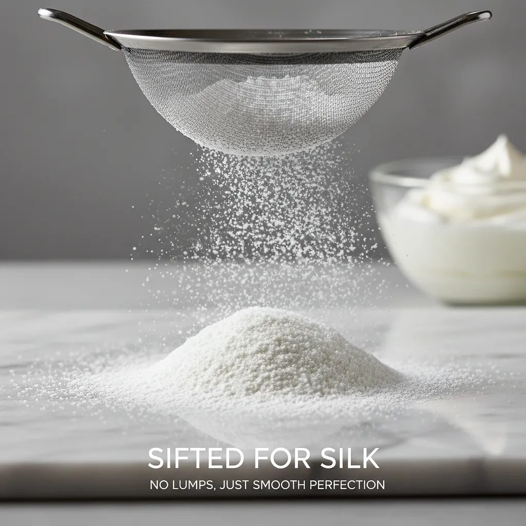 Powdered sugar (for the cream)