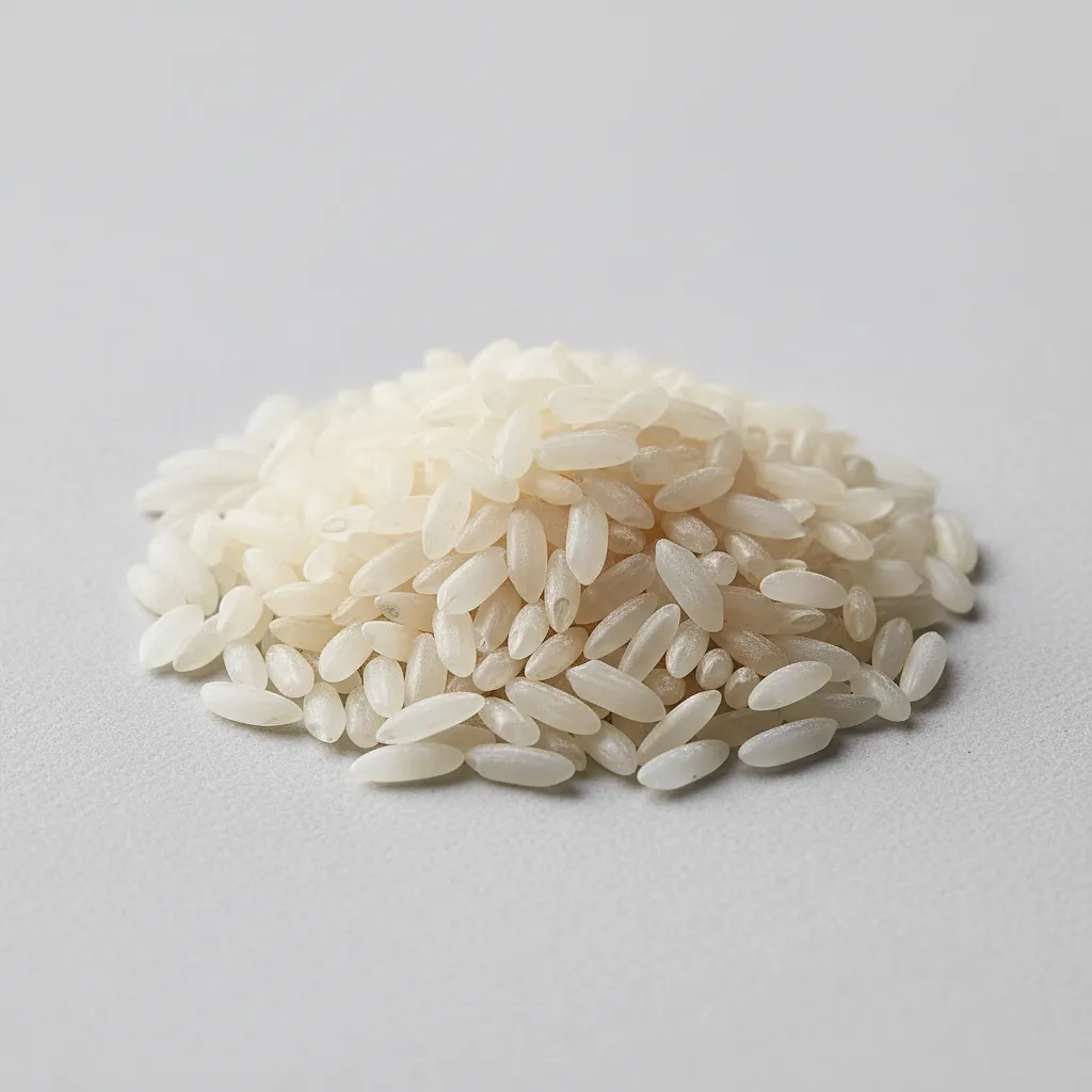 Dry white rice