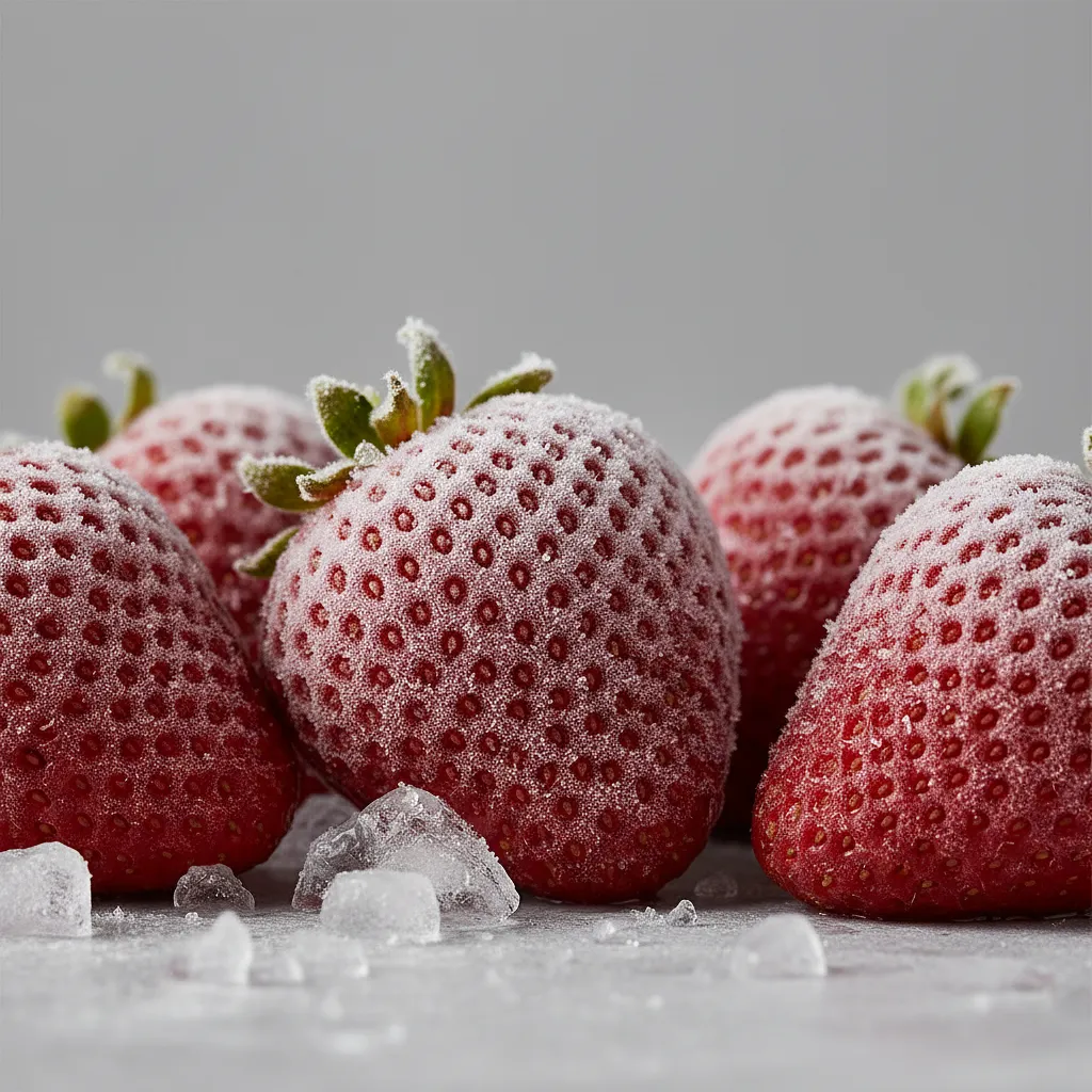 Frozen strawberries