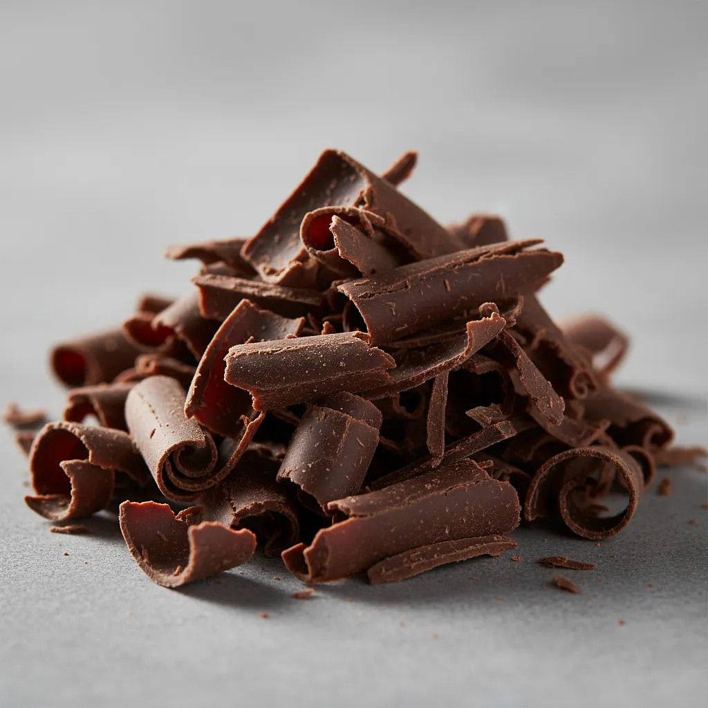 Chocolate shavings or ribbons (optional)