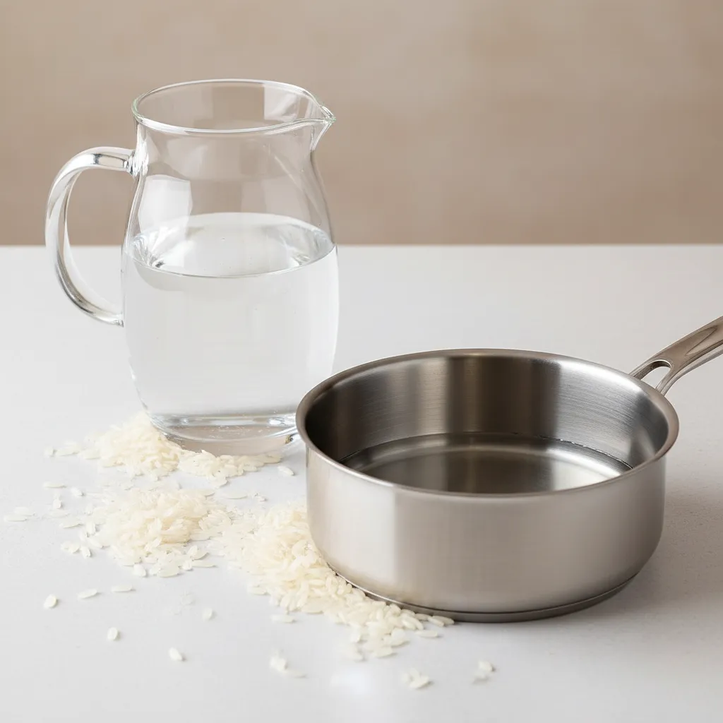 Water (for the suspension and cooking)