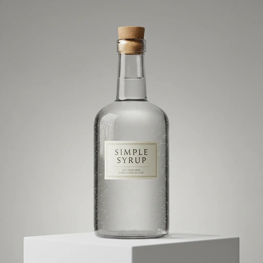 Simple syrup (sugar + water)