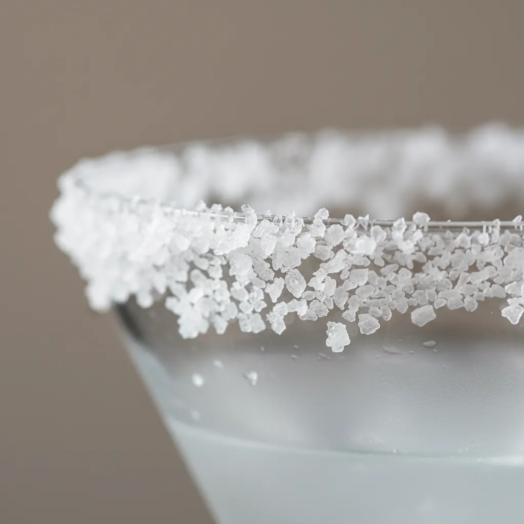 Table salt (for rimming the glass)