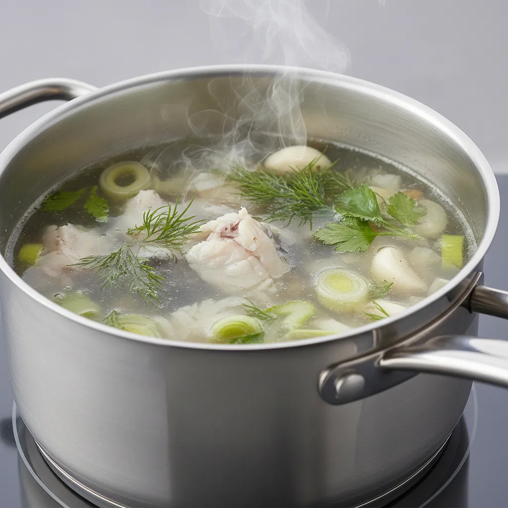 Fish stock (or water + cube)