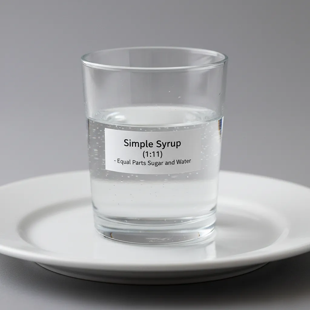 Prosty syrop cukrowy (1:1)