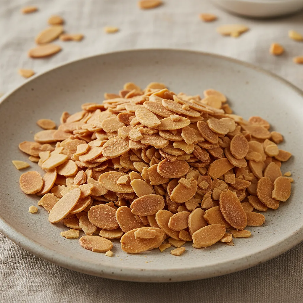 Toasted almond flakes