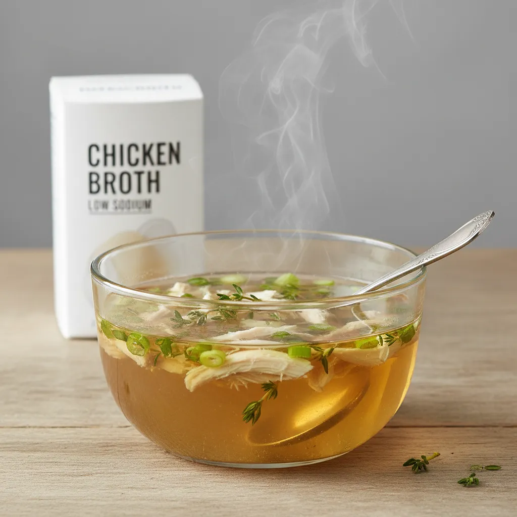 Low-sodium chicken broth