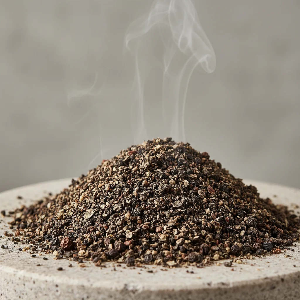 Coarsely ground black pepper
