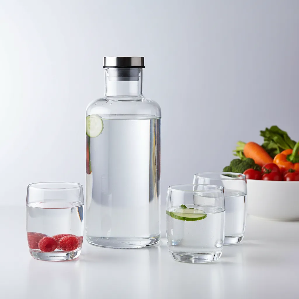 Water (for gelatin and possibly for diluting alcohol)