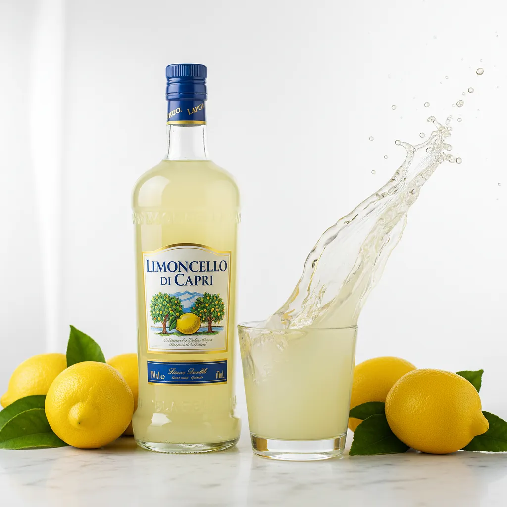 Limoncello liqueur