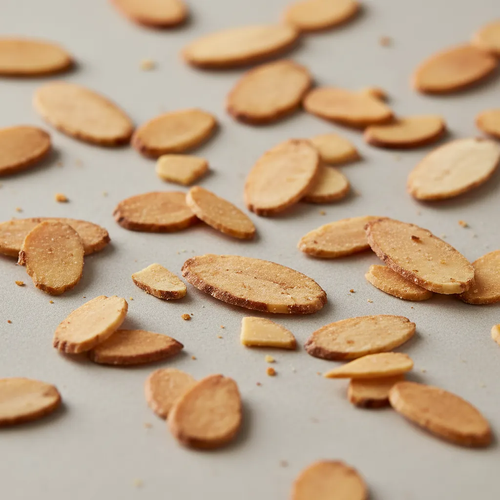 Toasted almond flakes (optional)