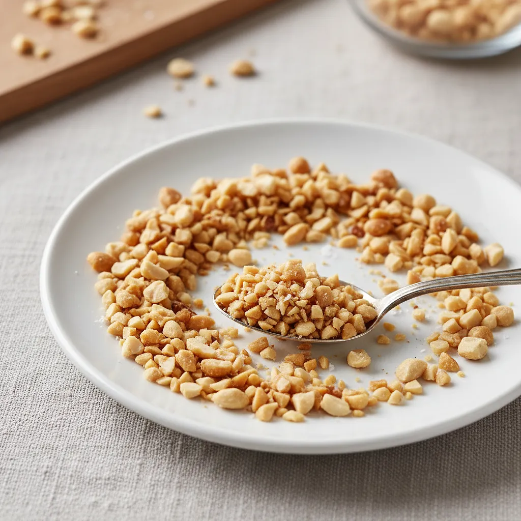 Roasted peanuts (finely chopped)