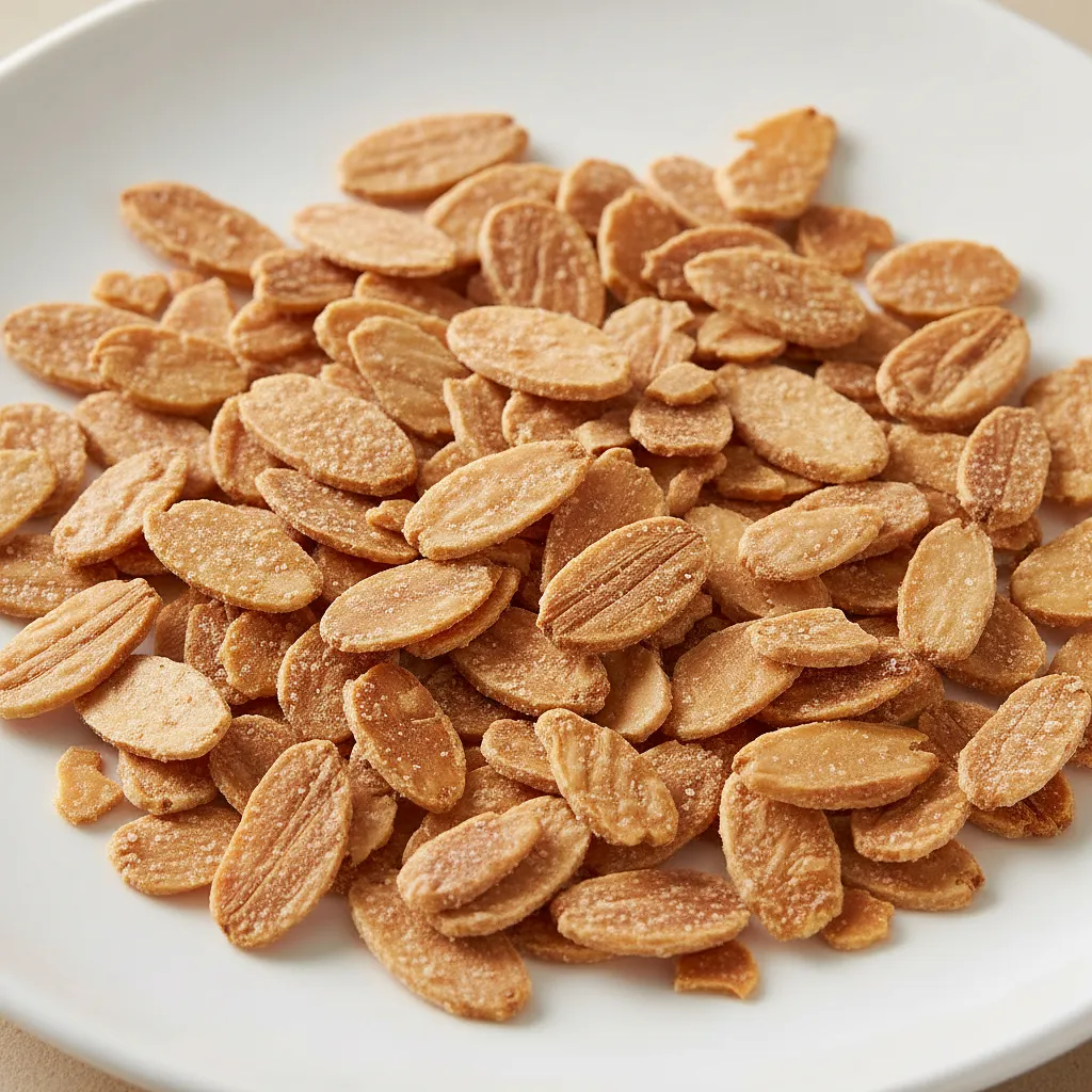 Toasted almond flakes