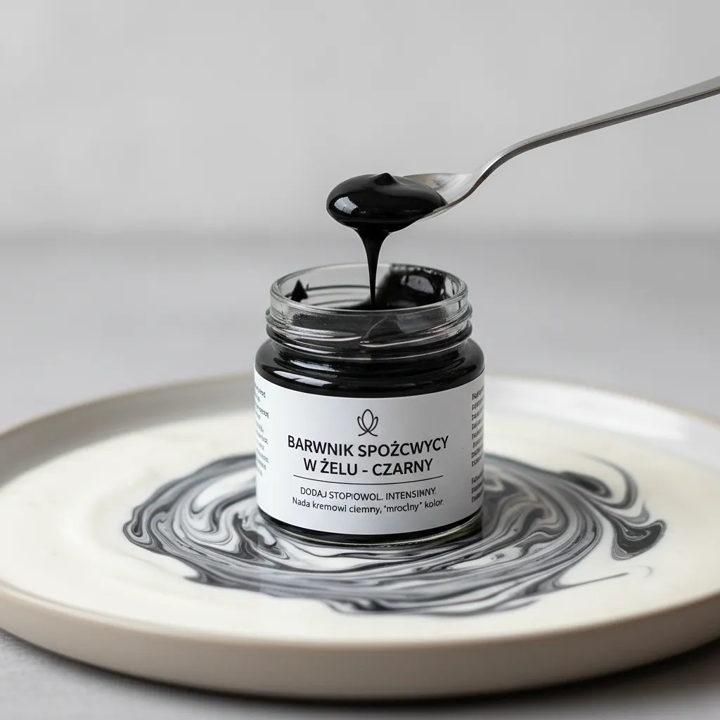 Black gel food coloring