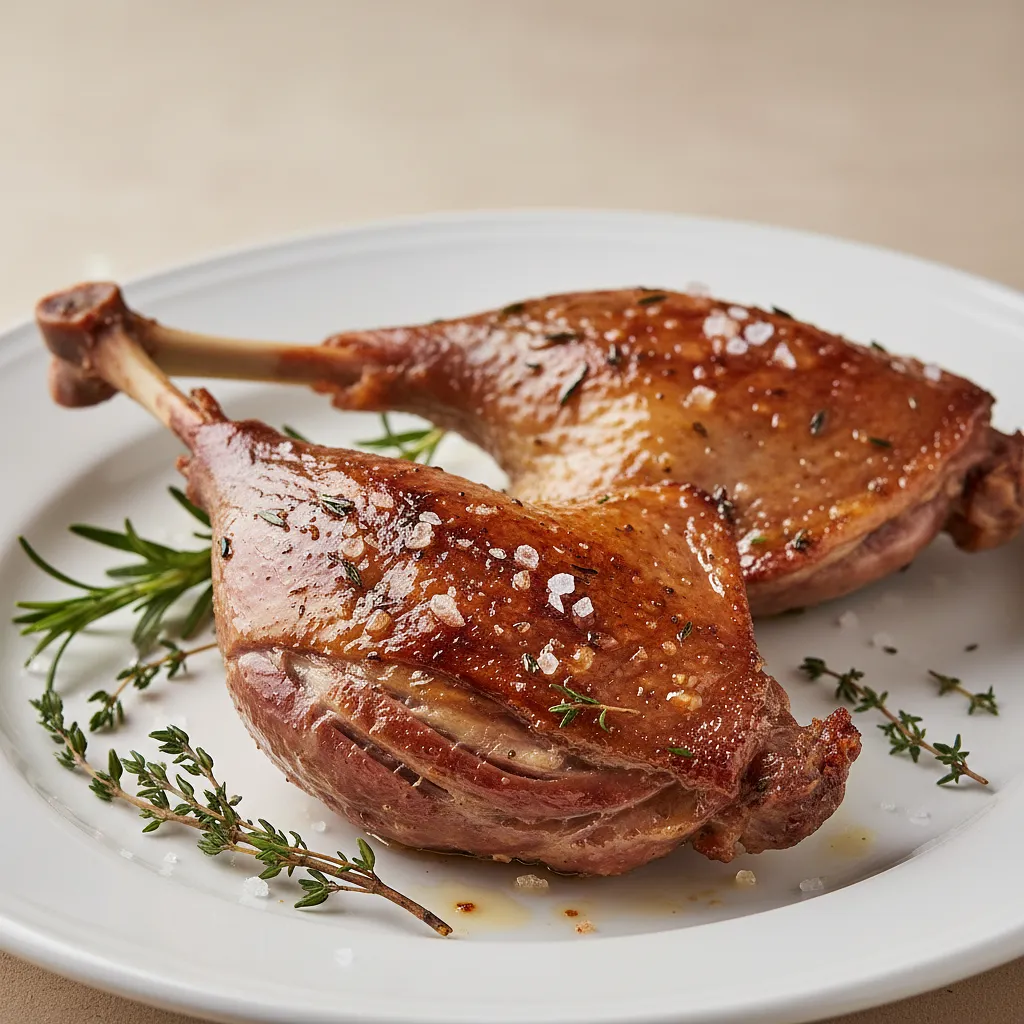 Goose meat with bone