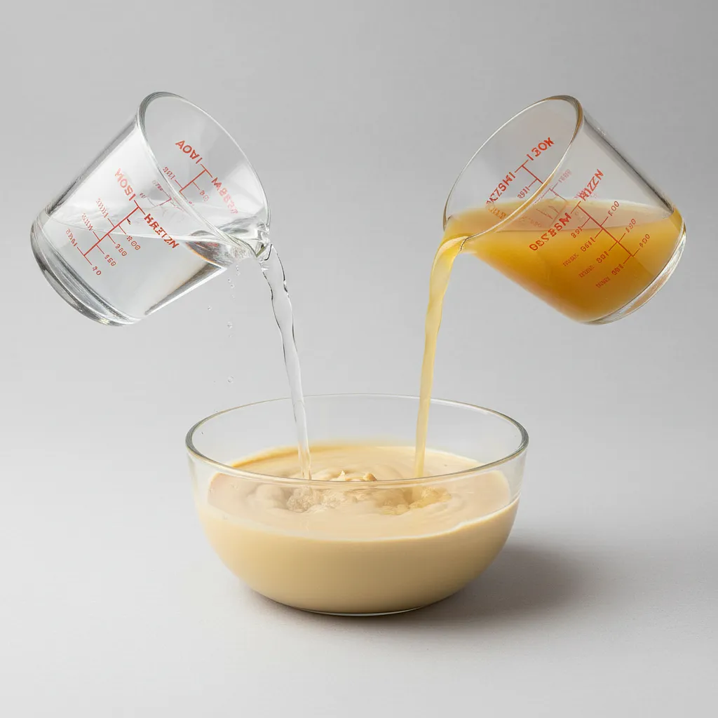 Water or vegetable broth