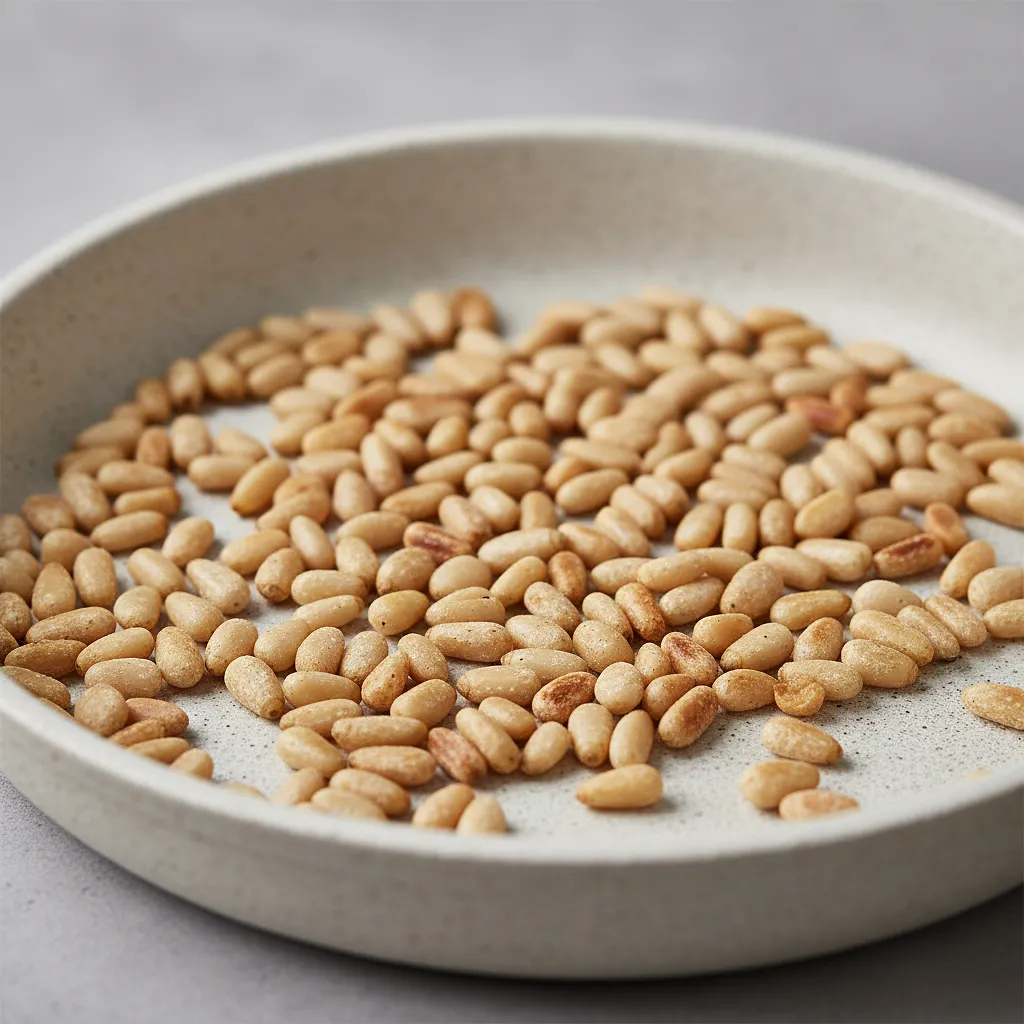 Toasted pine nuts (optional)