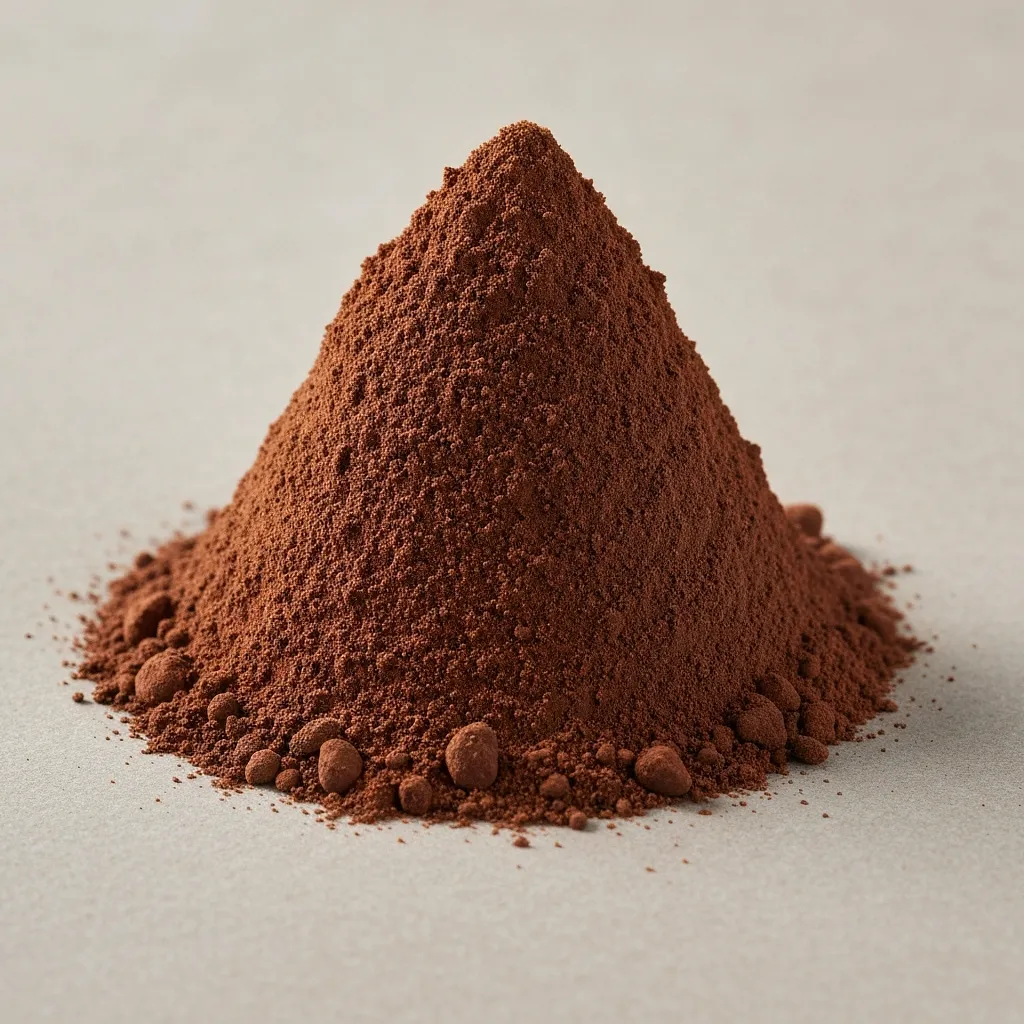 Unsweetened cocoa powder for coating