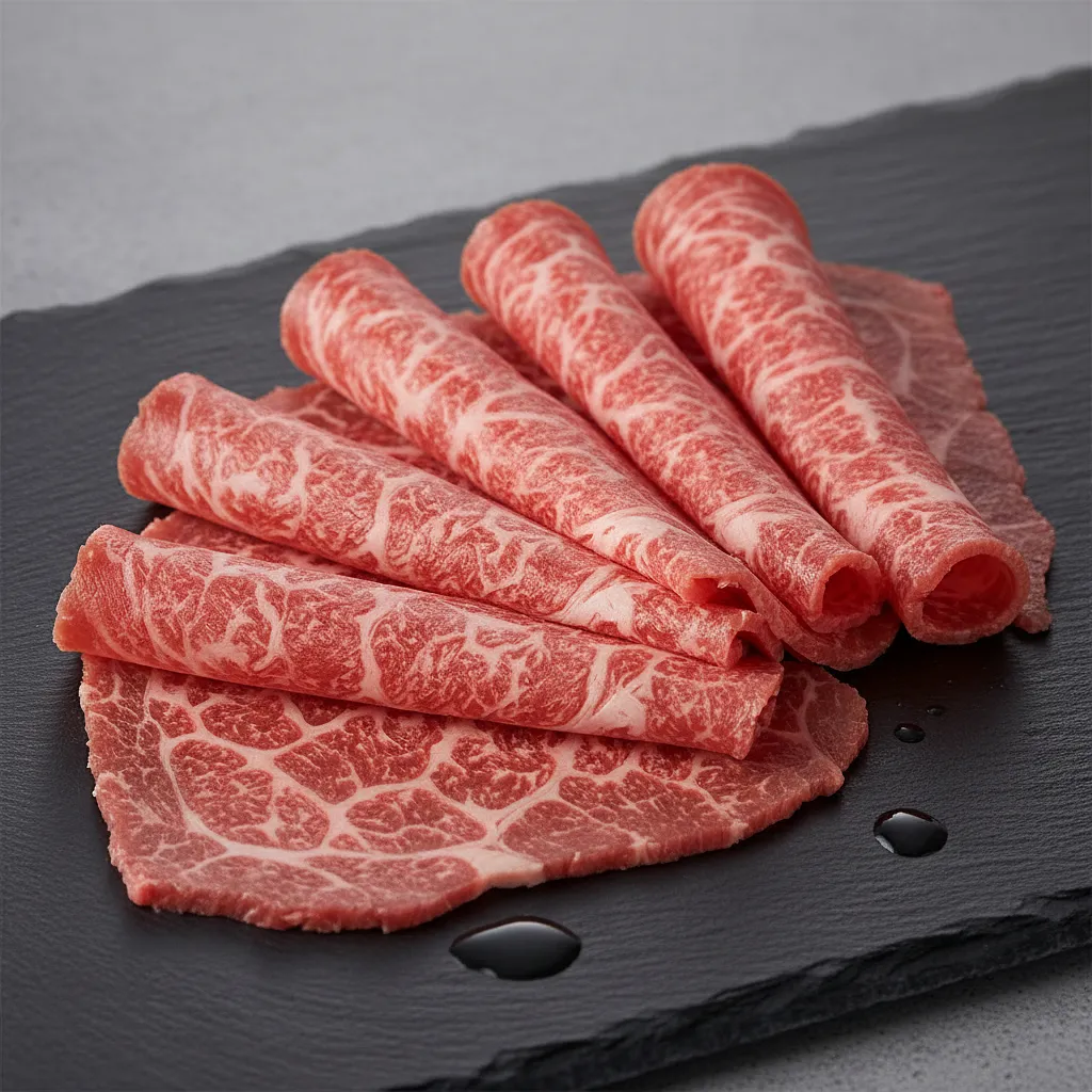 Beef (rump or ribeye) - thin slices