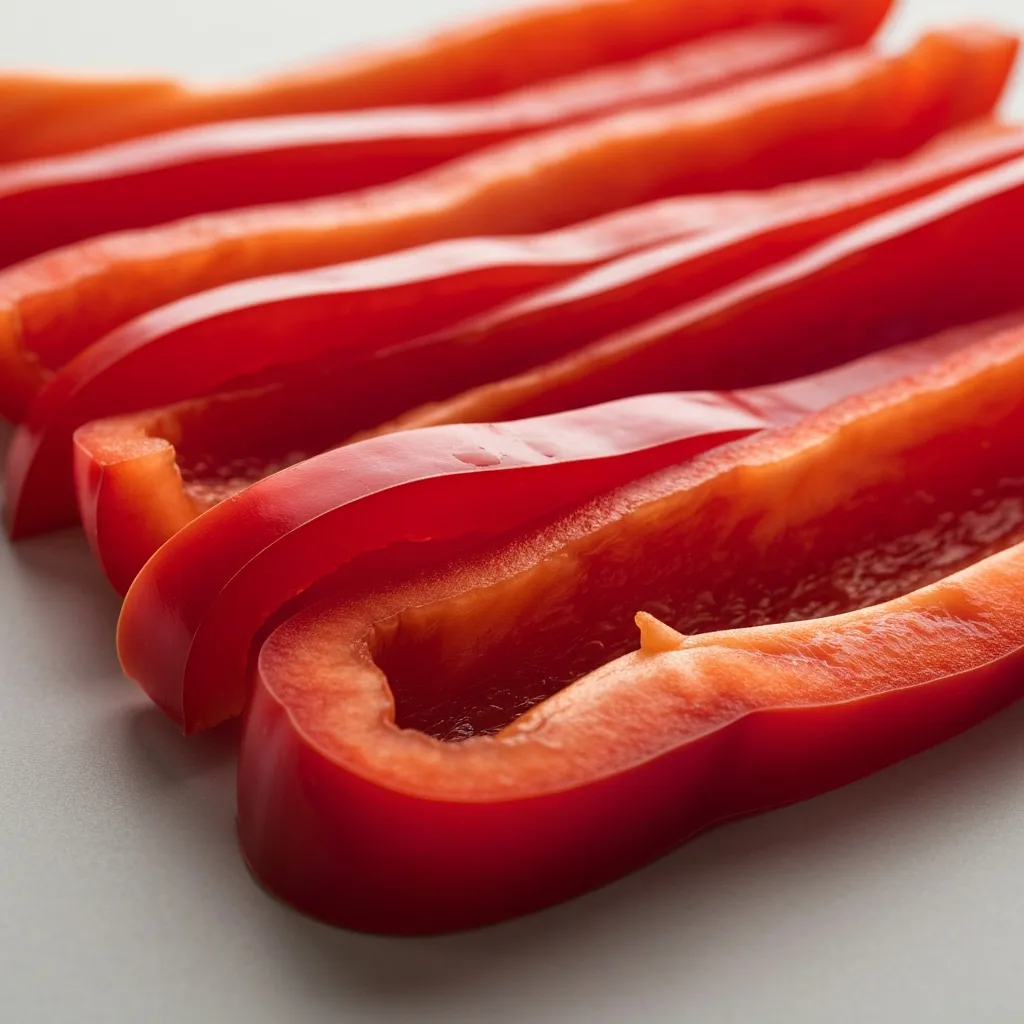 Red bell pepper (strips)