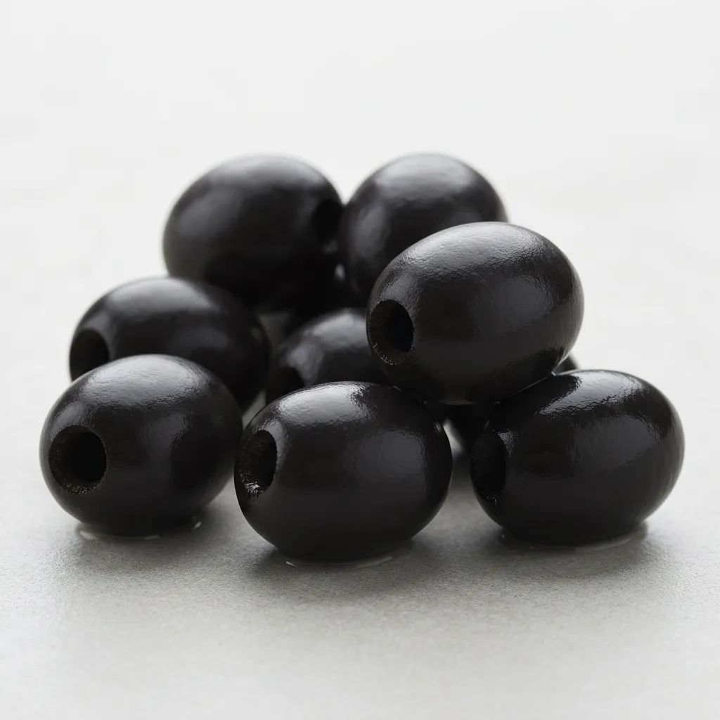 Pitted black olives