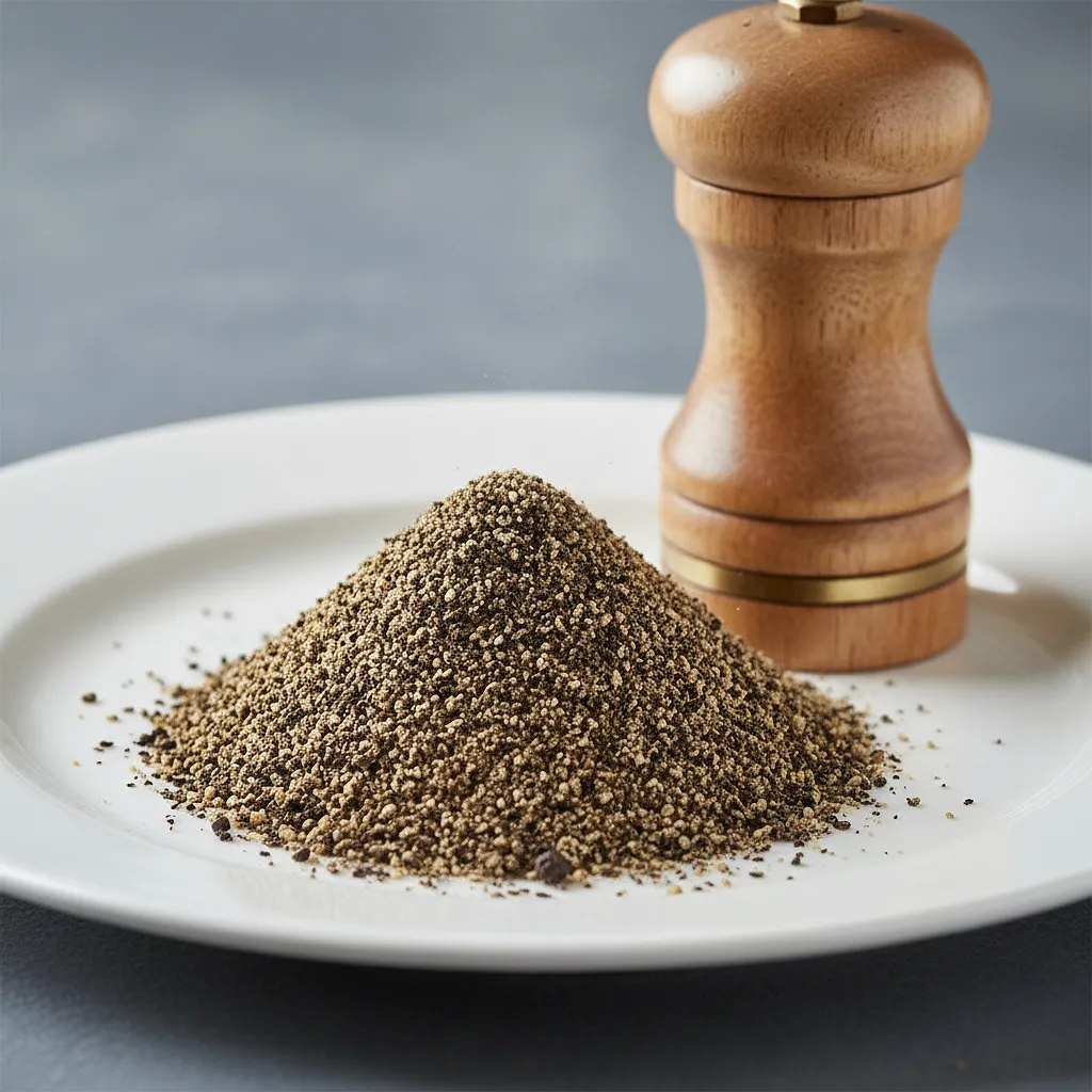 Świeżo zmielony pieprz czarny