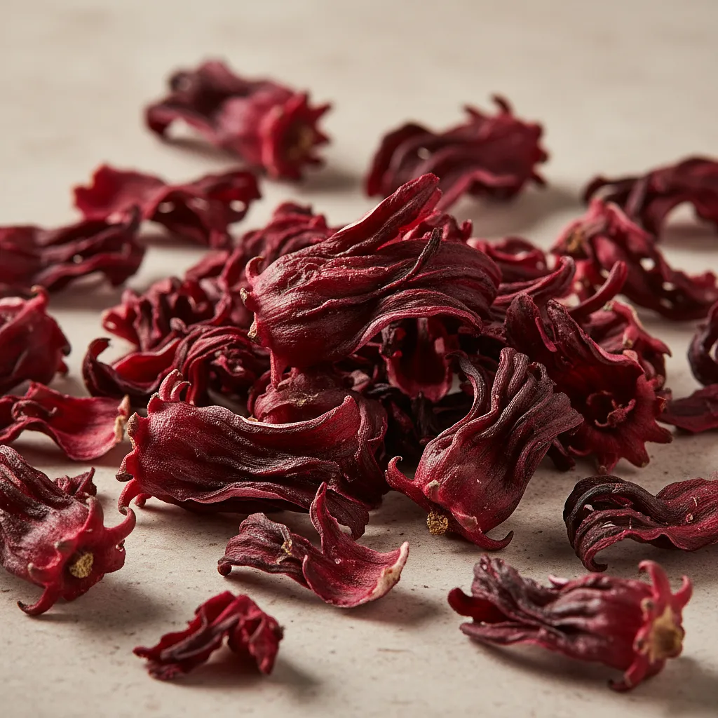 Dried hibiscus flowers