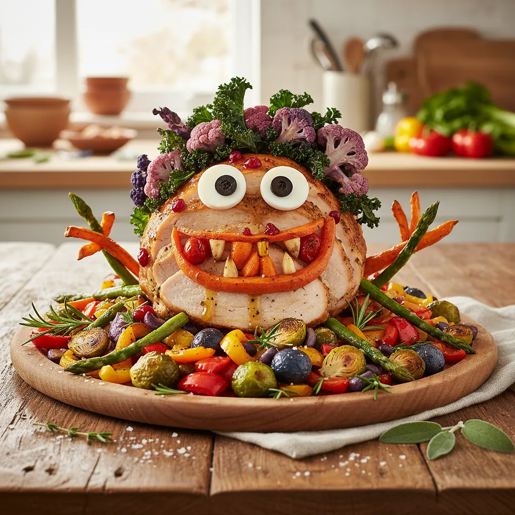Colorful Turkey and Vegetable Monsters - photo 1