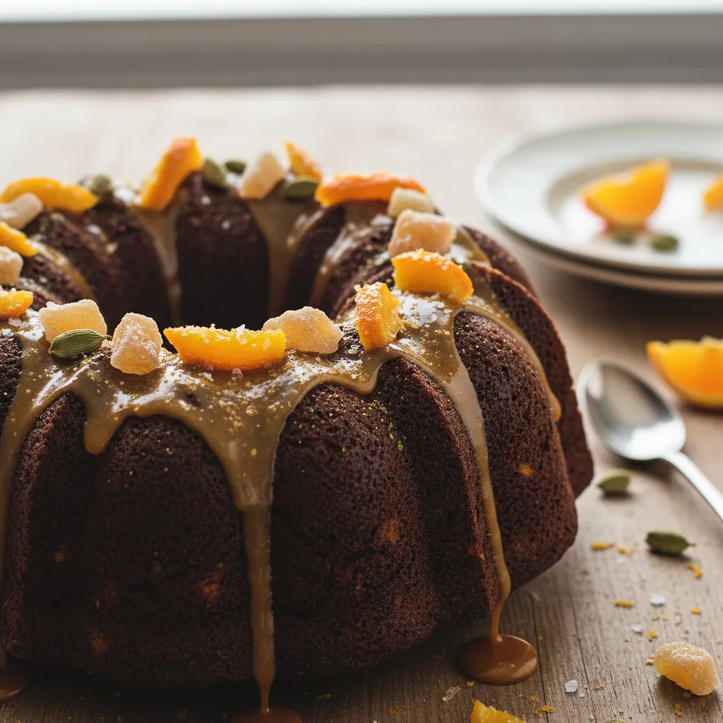 Babka Czekoladowo-Pomarańczowa z Kardamonem i Solonym Karmelem - zdjęcie 1