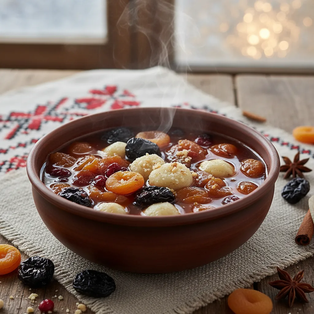 Kaszubski Brzad - Wigilijna Zupa z Suszonych Owoców z Kluskami Kładzionymi - zdjęcie 1