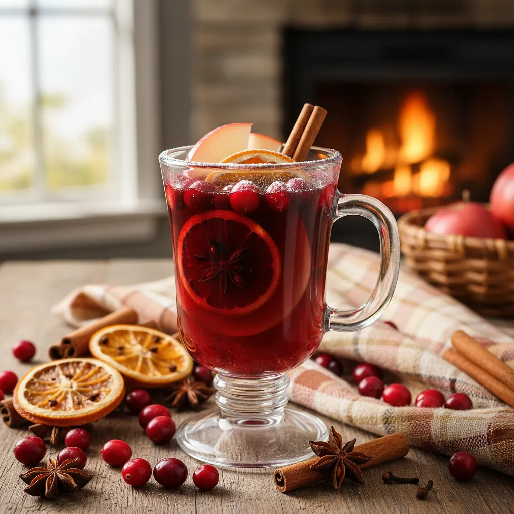 Spiced Apple-Cranberry Mulled Wine - photo 1