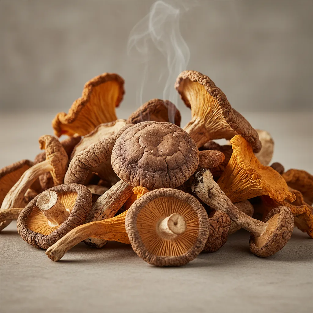 Dried forest mushrooms