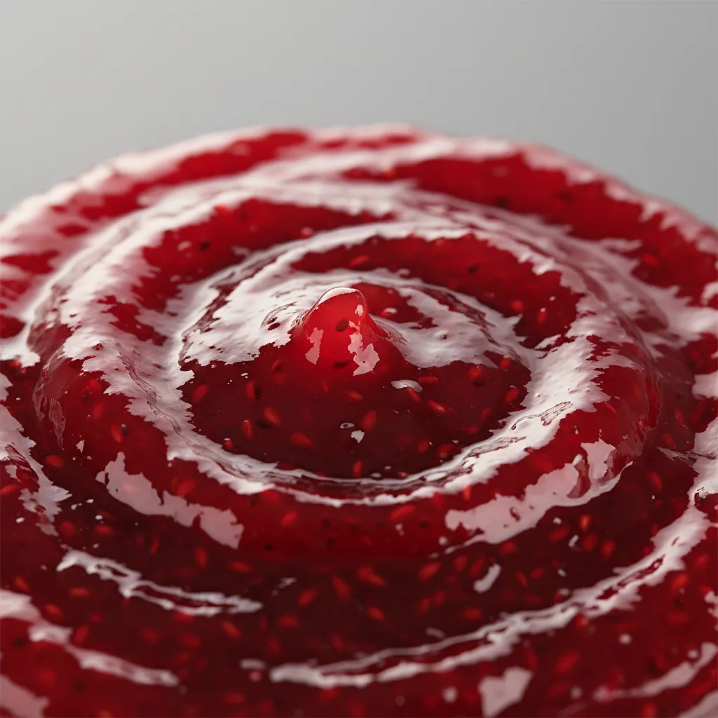 Smooth raspberry jam